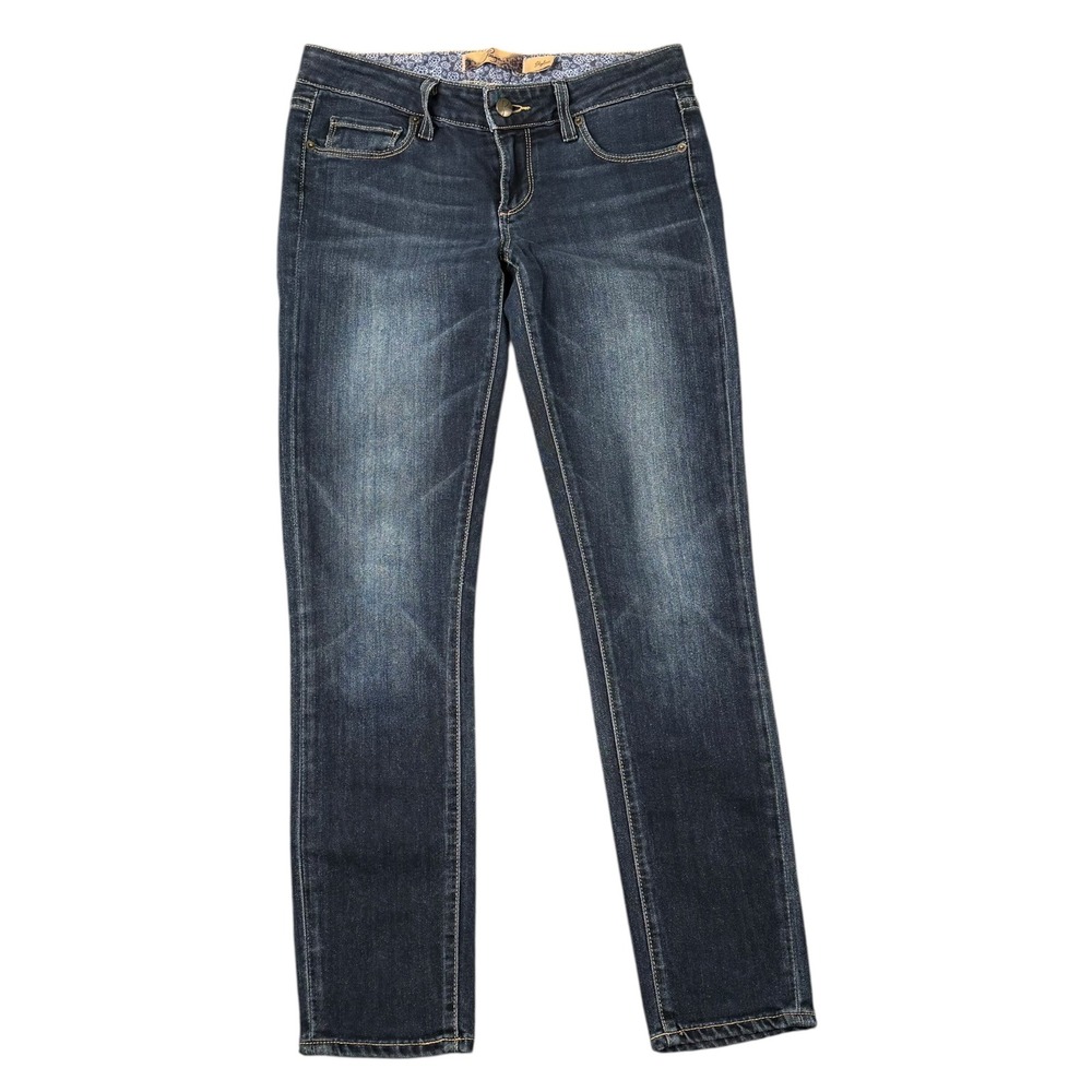 Paige Skyline Skinny Jeans Womens 26 Dark Wash Low‎ Rise Denim Made in USA 746